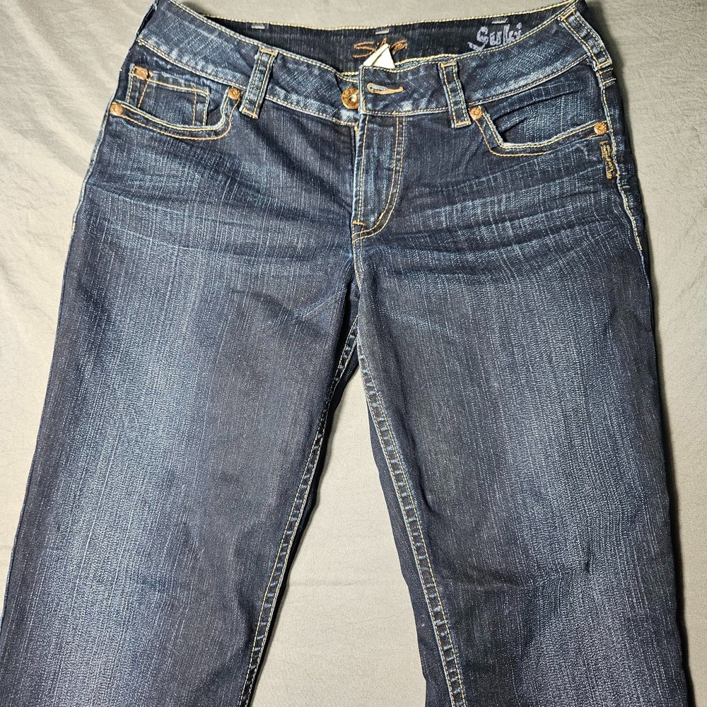 Silver Jeans Co Suki Womens Jeans Size 31 Dark Wash Bootcut Mid Rise Denim
